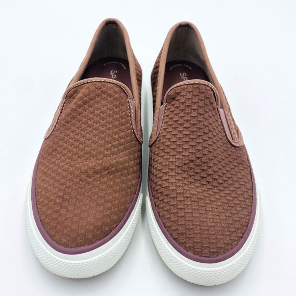 Sperry Top-Sider STS82728 Seaside Mauve Embossed Slip-On Sneaker Women's 7.5 M - Picture 2 of 11